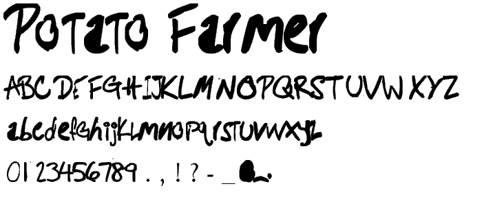 Potato Farmer font